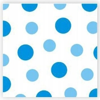 Harmony obrúsky DOTS bodka modré 30 ks 33x33 cm