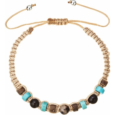 Shamballa světle hnědý s tyrkysem 43136.3
