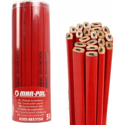MAR-POL Stolárske ceruzky 245mm 55ks M51150