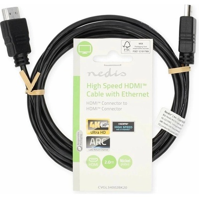 Nedis CVGL34002BK20