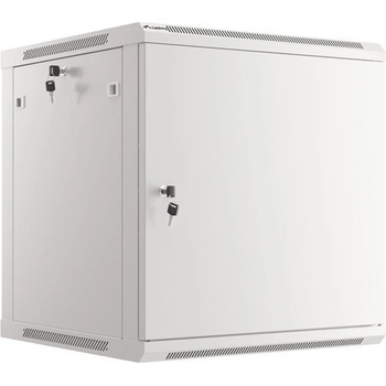 Lanberg rack cabinet 19" wall-mount 12U/600x600 for self-assembly with metal door grey (flat pack) (WF01-6612-00S)