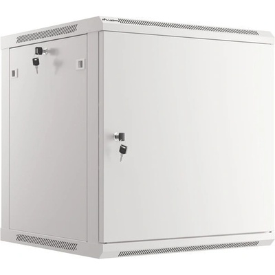 Lanberg rack cabinet 19" wall-mount 12U/600x600 for self-assembly with metal door grey (flat pack) (WF01-6612-00S)