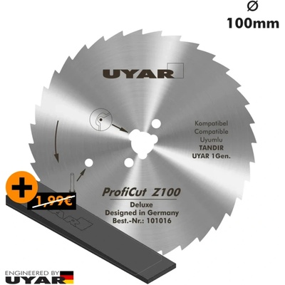 UYAR Univerzálny zubatý kotúčový nôž 100 mm ProfiCut Deluxe