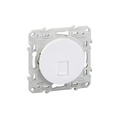 Schneider Electric SE Компютърна розетка RJ45 FTP cat. 6 цвят Бял Odace /до изчерпване/ - S520476 (S520476)