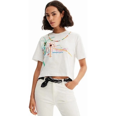 Desigual 23SWTKCC dámské tričko bílé