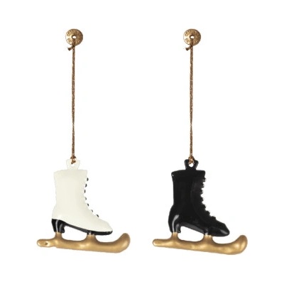 Vánoční plechová ozdoba Ice Skates set 2 ks Maileg