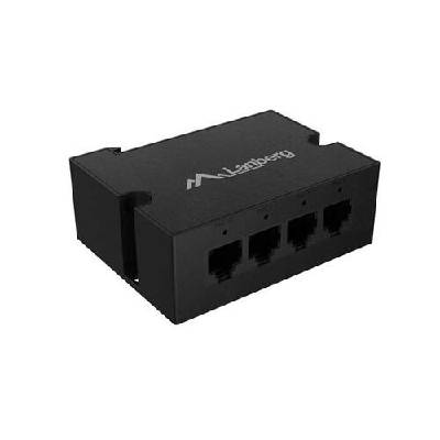 DIN-FE4-AT-30W PoE Extender Switch 1xIN 3xOUT Fast Ethernet DIN Rail (DIN-FE4-AT-30W)
