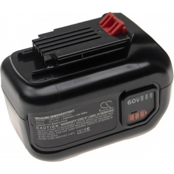 VHBW Батерия за Black & Decker LHT360 / LST560 / LSW60, 60 V, 2.5 Ah (888201647)