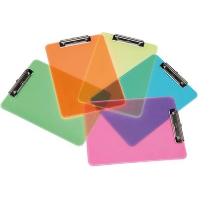Maul Neon A4 podložka transparentná modrá
