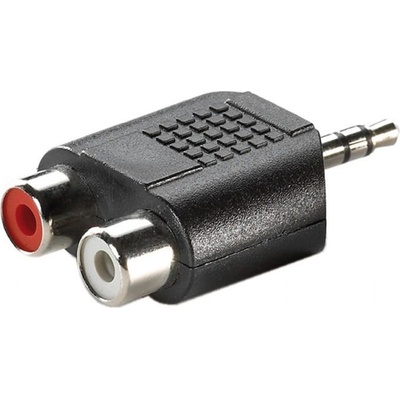 Roline Адаптер Roline 11.99. 4441, Jack(м) 3.5mm към 2x RCA Chinch(ж), черен (11.99.4441)