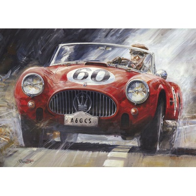 (B) 3D pohľadnica Maserati 1954