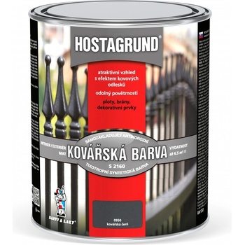 Barvy a laky Hostivař Kovářská barva černá S2160 0950 4L