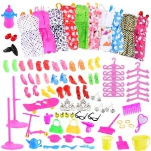 Jokomisiada A set of dresses, shoes and accessories for dolls ZA4741