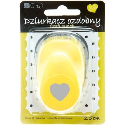 dpCraft Dekorační děrovačka 2,5cm – srdce s volánky (JCDZ-110-009)