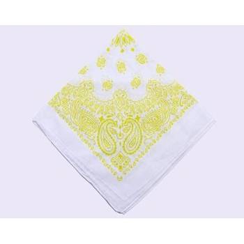 šátek Urban Classics Bandana White/Yellow