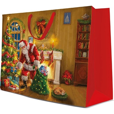 Darčeková taška vianočná 54x16x44 cm Santa is Here