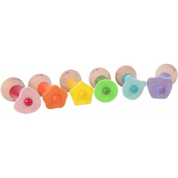 Classic World Многоцветни детски дървени маракаси