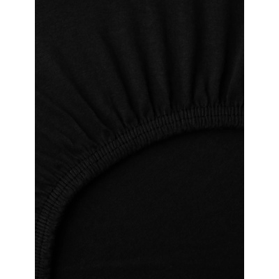 MKLozkoviny.sk Jersey plachta Classic čierna 160x200