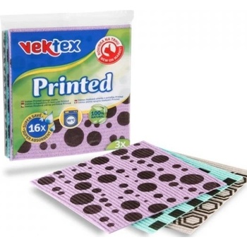Vektex Printed hubová utierka 16 x 18 cm 3 ks