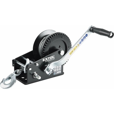Lanový navijak Extol Premium (8861305) s kľukou, do 1350kg/10m lanko