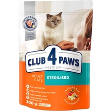 CLUB 4 PAWS Premium Sterilised. For adult Sterilised cats 300 g
