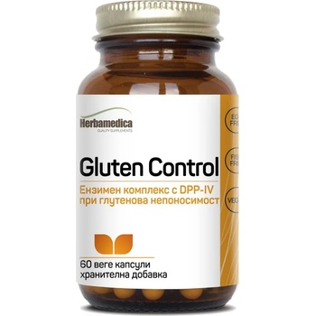 Herbamedica Gluten Control, 60 веге капсули, Herbamedica