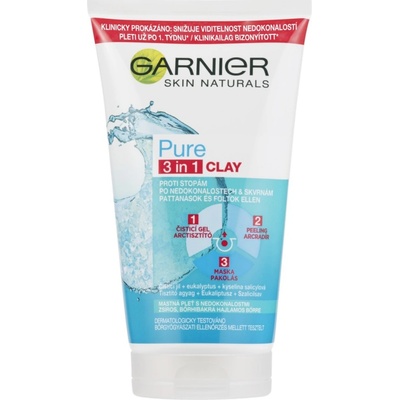 Garnier Pure 3v1 gel peeling a maska 150 ml – Zbozi.Blesk.cz