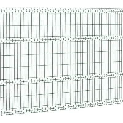 3D plotový panel, drát 5 mm, výška 180 cm, délka 240 cm, pozink + zelené lakování
