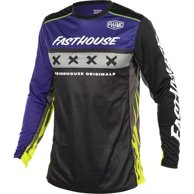 Fasthouse Youth Grindhouse Grimm Jersey Purple Black dětský MX