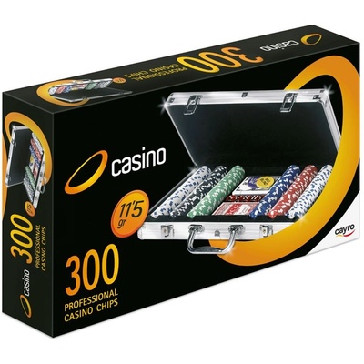 Juguetes Cayro - Луксозно куфарче с 300 чипа за покер, 115 гр DR300