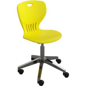RFG Ученически стол RFG Maxima Move Chrome, полипропилен, до 120 kg, жълт - BestPC - 254,06 лв