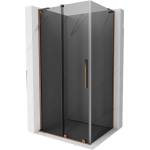 Mexen Velar L плъзгаща се душ кабина 90 x 110 см, графит, розово злато - 871-090-110-43-60 (871-090-110-43-60)