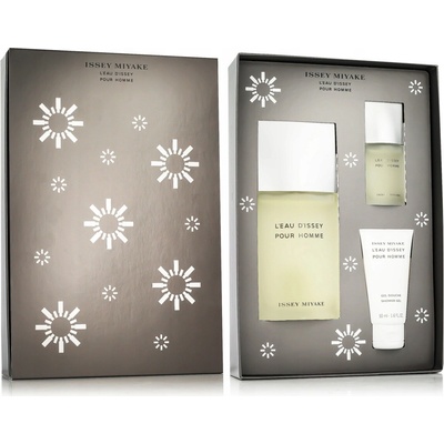 Issey Miyake L´Eau D´Issey Pour Homme EDT 125 ml + EDT 15 ml + sprchový gel 50 ml dárková sada