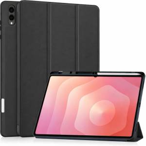 Techsuit Калъф за таблет Samsung Galaxy Tab S11 Ultra - Techsuit Flex Trifold с държач за писалка - Черен