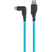 Mathorn MTC-201 USB-A na USB-C, 2m, modrý