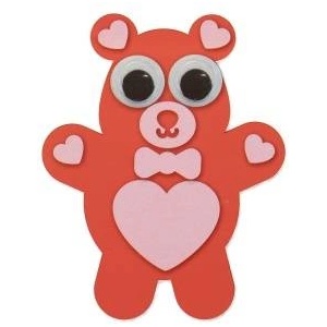 Arpex DIY foam teddy bear sticker (WA3971)