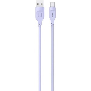 USAMS Кабел USAMS M3 6A 1M0 Display Fast Charging Lithe Series, лилав (Usa001212)