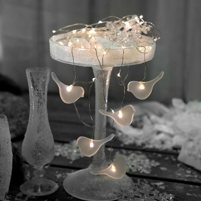 Star Trading Svetelná LED reťaz dĺžka 100 cm Dew Drop - strieborný