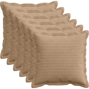vidaXL Калъфка за възглавница 6 бр. HOUTEN Кафяво 35 x 35 cm кордурой (916456)