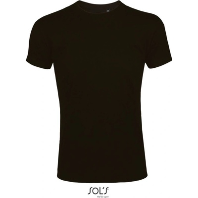SOL's Collection Tričko Imperial Fit slim fit krátký rukáv pánské Černá