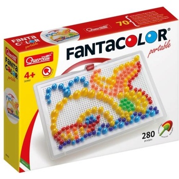 Quercetti Мозайка Fantacolor Portable - 280 бр. , микс 3 размера щипки