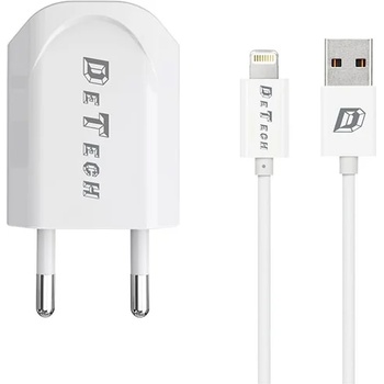 DeTech USB-A Charger, DeTech DE-11i + Iphone Cable, 14116 (14116)