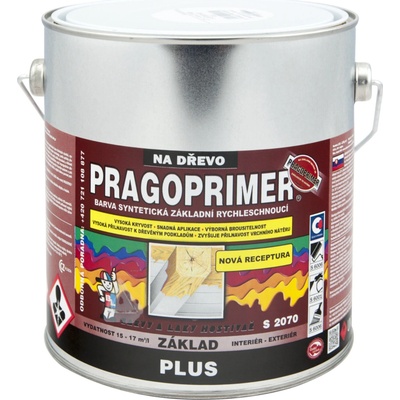 Pragoprimer Plus S 2070 základní barva na dřevo, 0100 bílá, 2,5 l