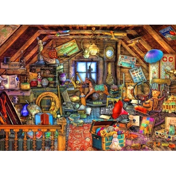 Image 1 of Bluebird Puzzle - Puzzle Stewart: Hidden Object Attic II - 500 piese