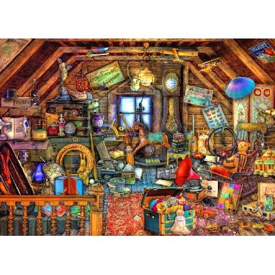Bluebird Puzzle - Puzzle Stewart: Hidden Object Attic II - 500 piese