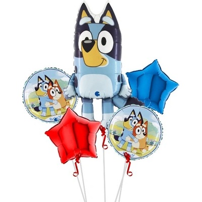 Party Deco Sada fóliových balonků Bluey