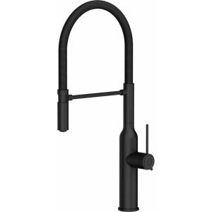 Quadron Кухненски смесител с гъвкав чучур Quadron Unique Q-Line Marilyn, въглеродно черно покритие (3523527_BLM)