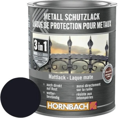 Hornbach na kov 3v1 čierna, matná 750ml