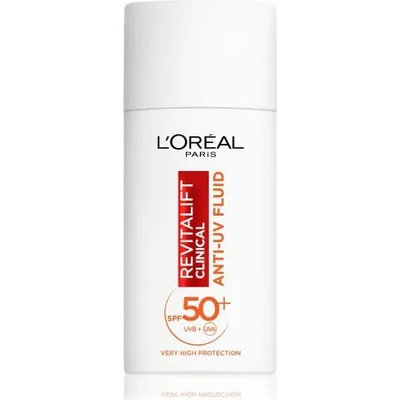 L'Oréal Revitalift Clinical Anti-UV Fluid SPF50+ антиоксидантен дневен флуид за лице с uv защита 50 ml за жени
