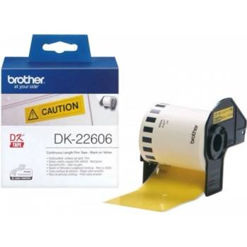 Brother Консуматив за принтер BROTHER P-Touch DK-22606 yellow continue length film 62mm x 15.24m DK22606 (DK22606)